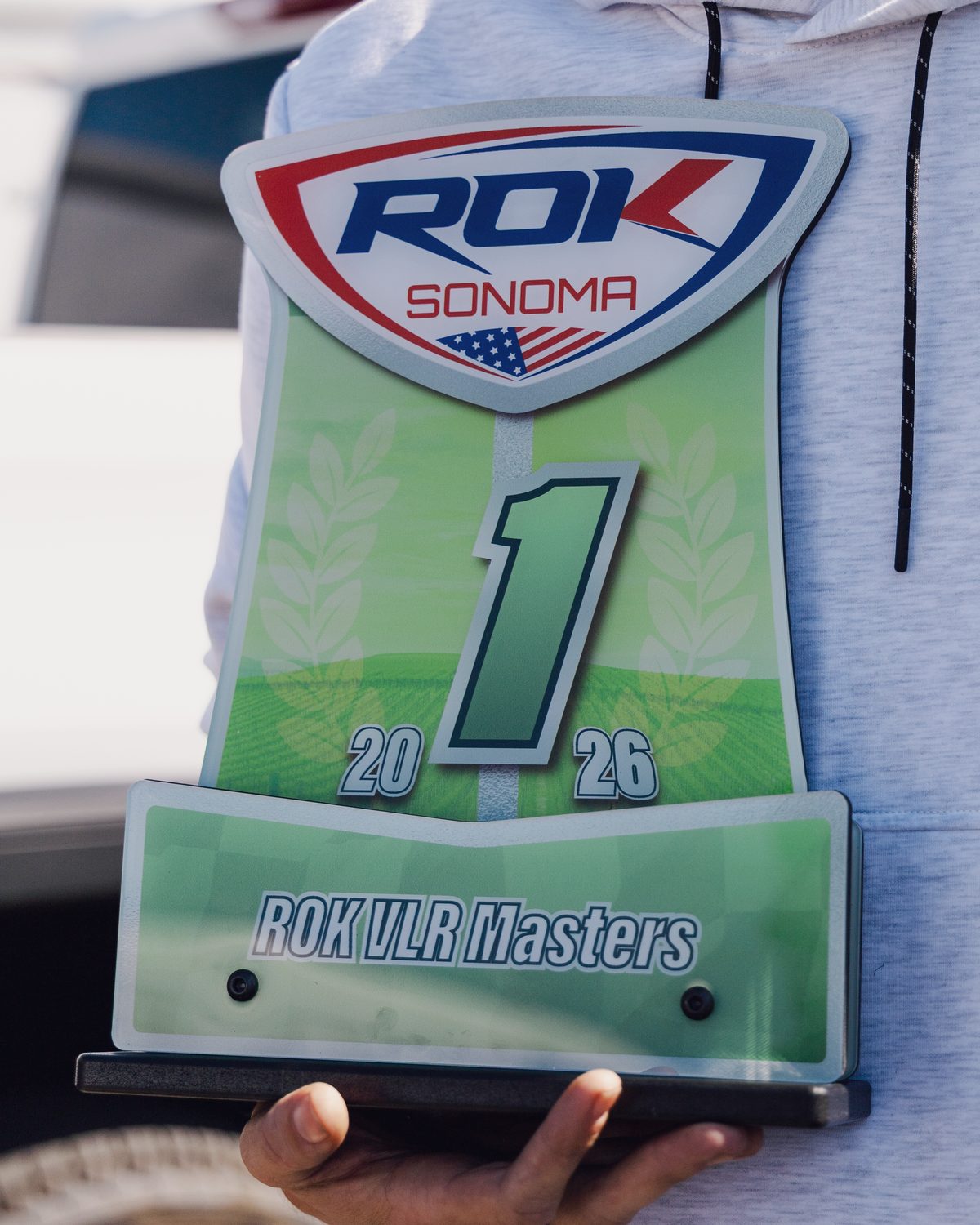 First place, ROK VLR Masters at Sonoma 2026